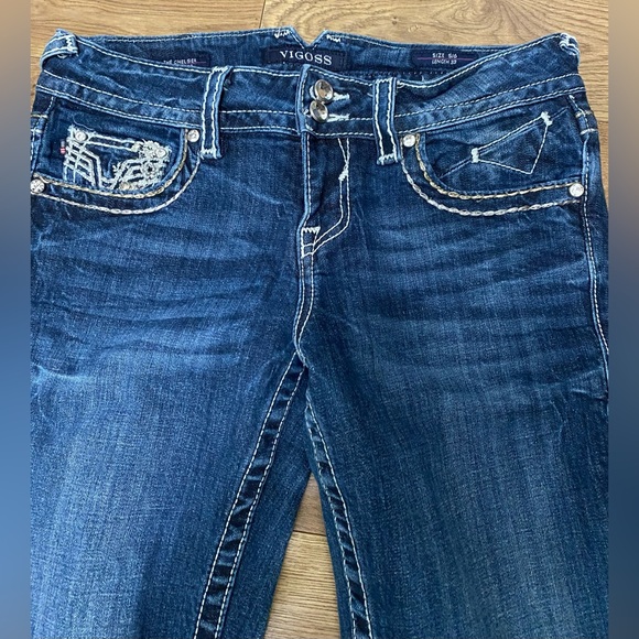 VIGOSS Women's Blue Jeans Size 5/6 - Picture 2 of 7